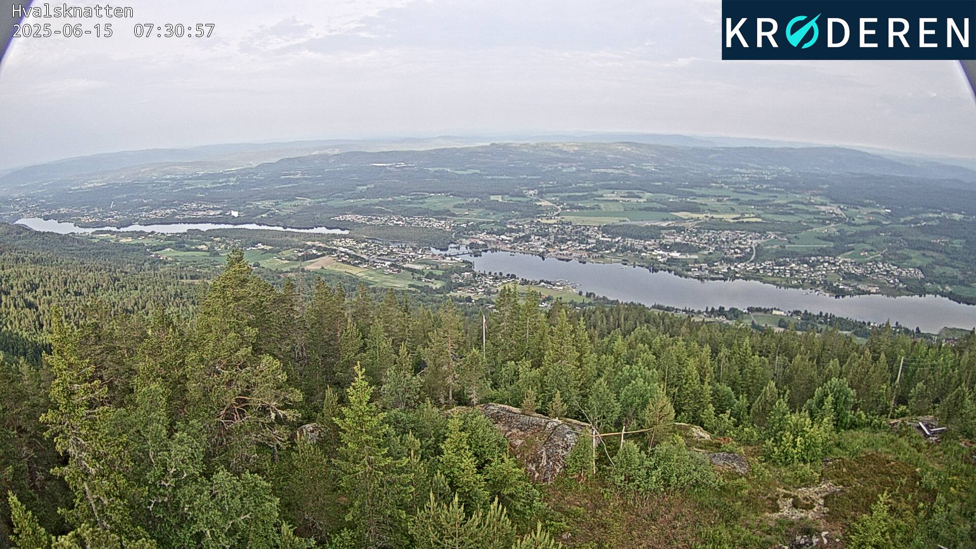 Hvalknatten mot Vikersund sentrum