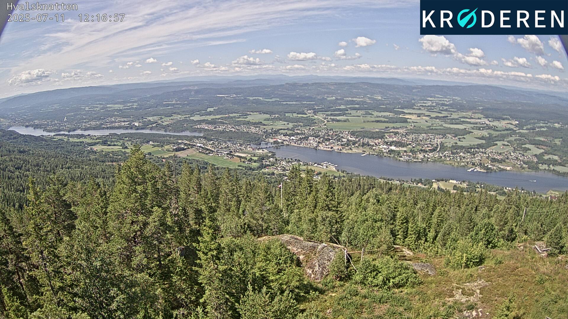 Hvalknatten mot Vikersund sentrum