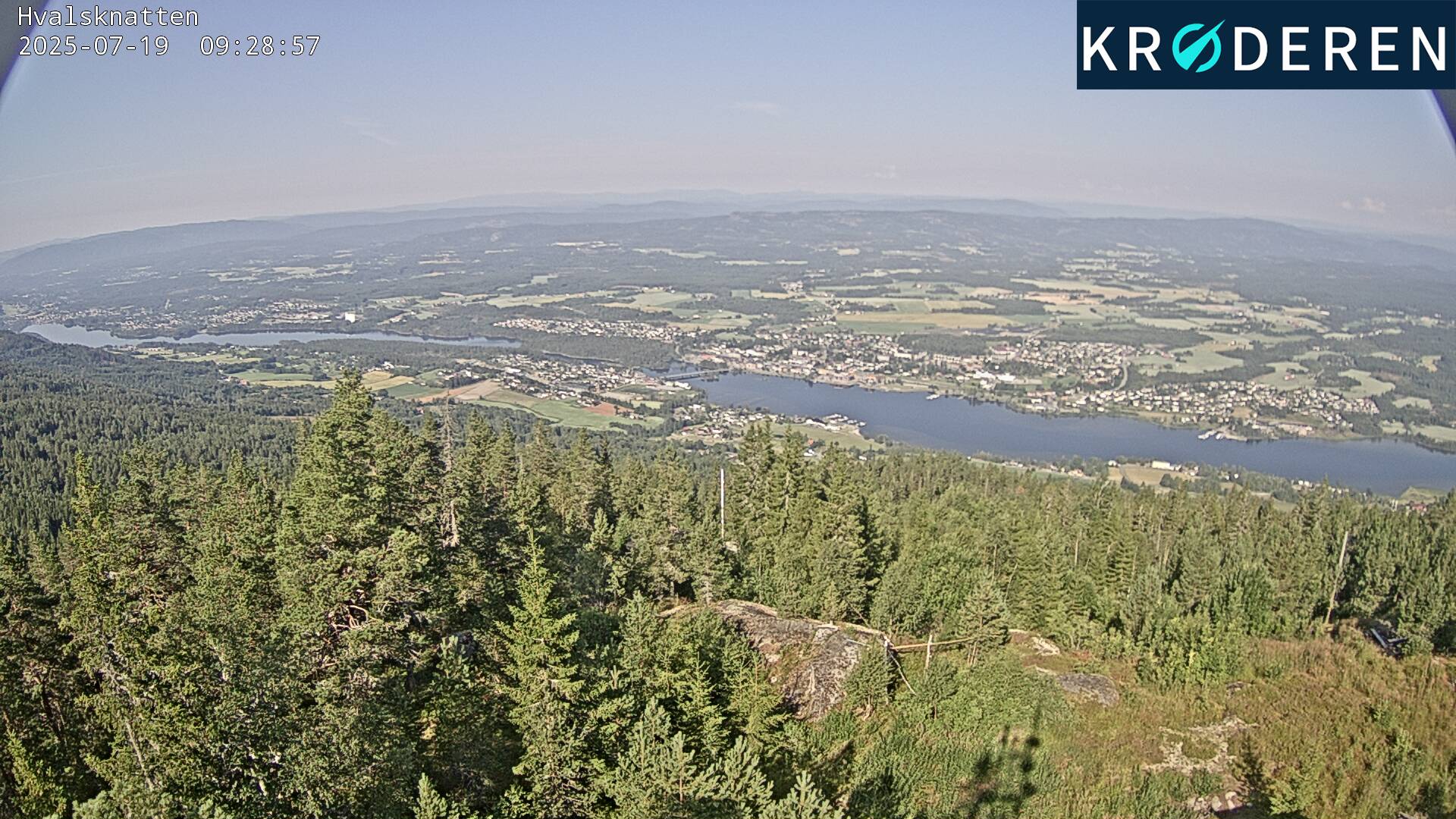 Hvalknatten mot Vikersund sentrum