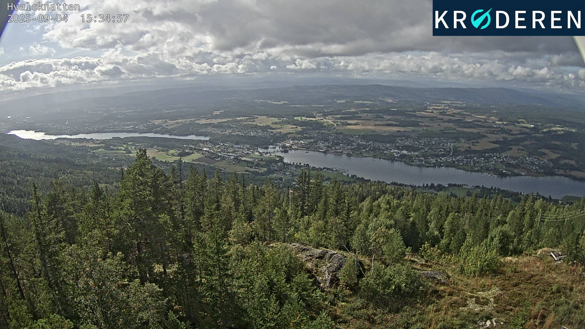 Hvalknatten mot Vikersund sentrum