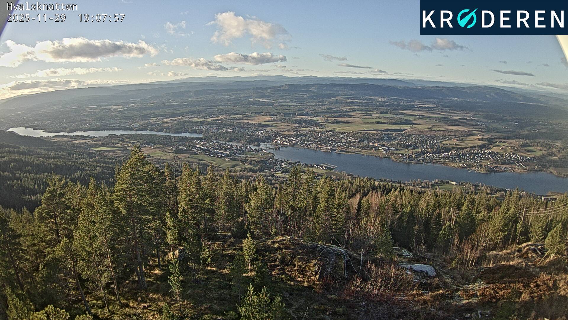 Hvalknatten mot Vikersund sentrum